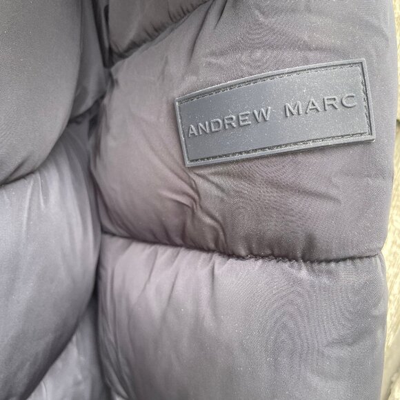 Andrew Marc Sorona Aura Parks Womans Size Medium Navy/Black - Picture 5 of 6